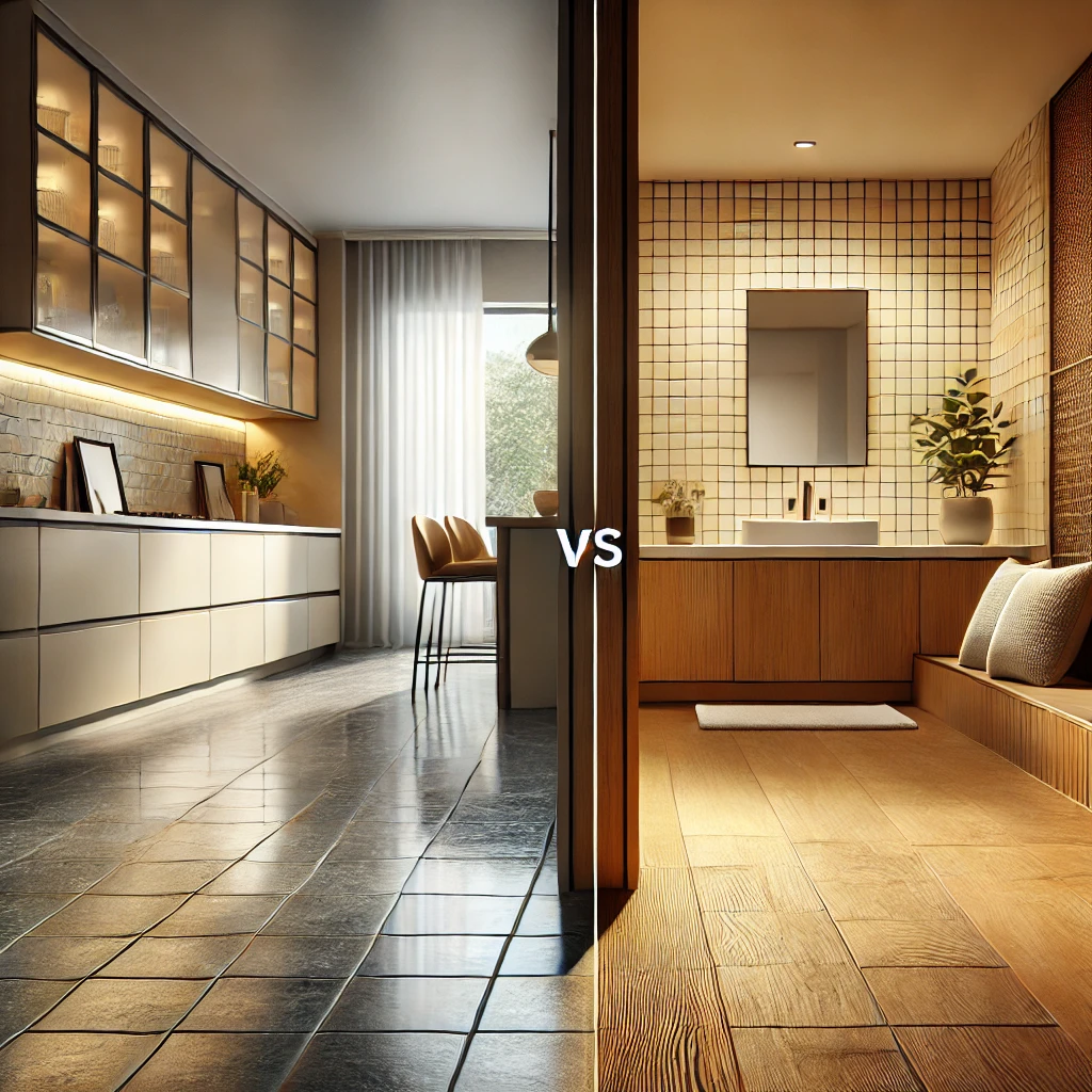 Porcelain Tiles vs. Ceramic Tiles - A Side-by-Side Comparison for Choosing the Best Flooring for Your Home