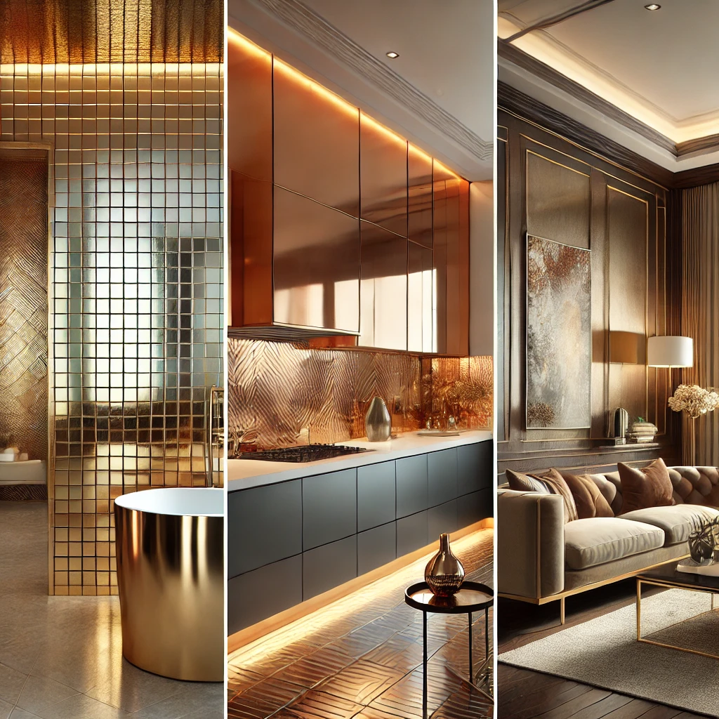 Metallic Tiles: Add Glamour to Your Home with Gold, Copper, and Silver 3 metallic-tiles