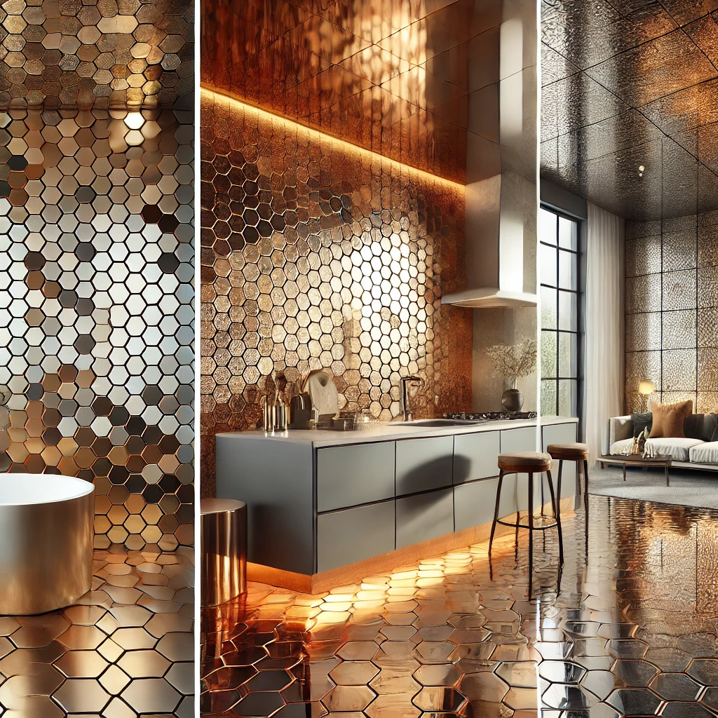 Metallic-tiles