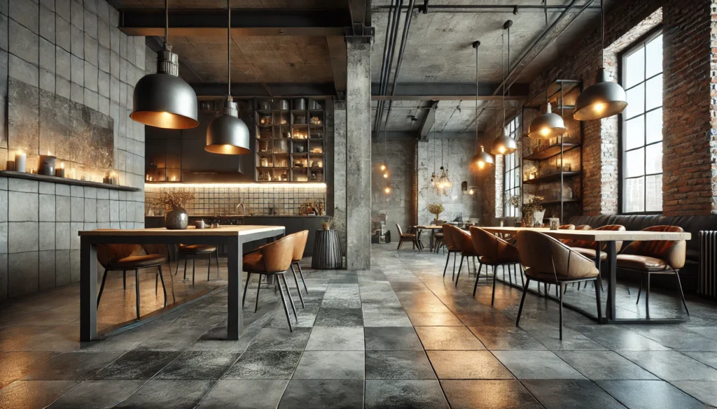 Urban Industrial Tiles: Concrete & Metal Finishes for NYC Loft Aesthetics 1 urban-industrial-tiles