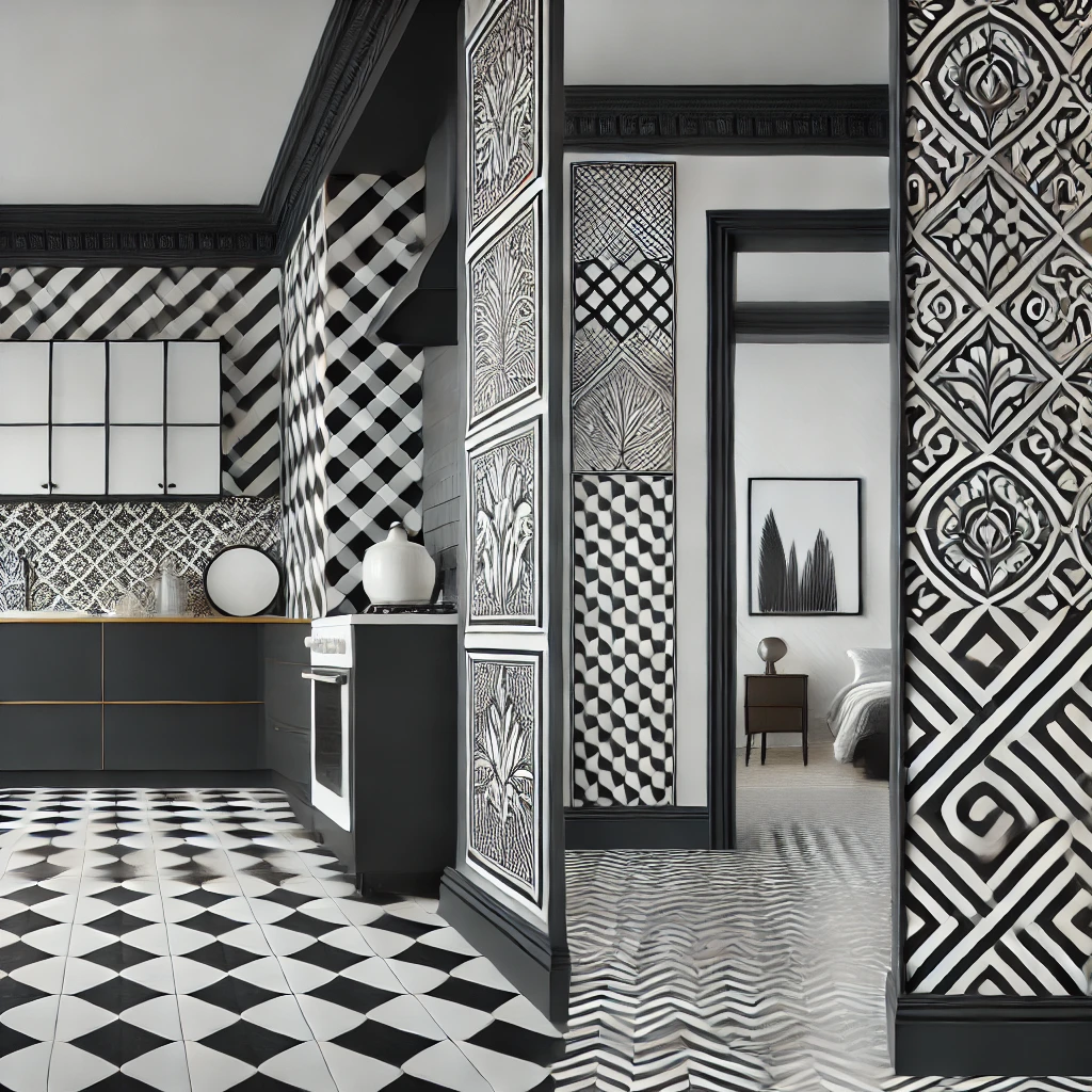 Black and White Tile Patterns