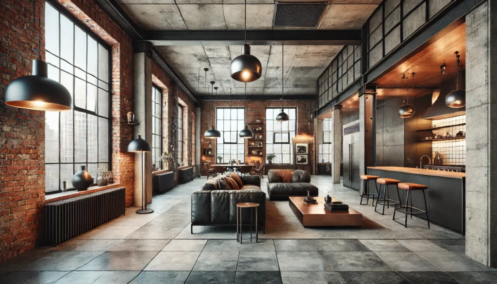 Urban Industrial Tiles: Concrete & Metal Finishes for NYC Loft Aesthetics 3 urban-industrial-tiles