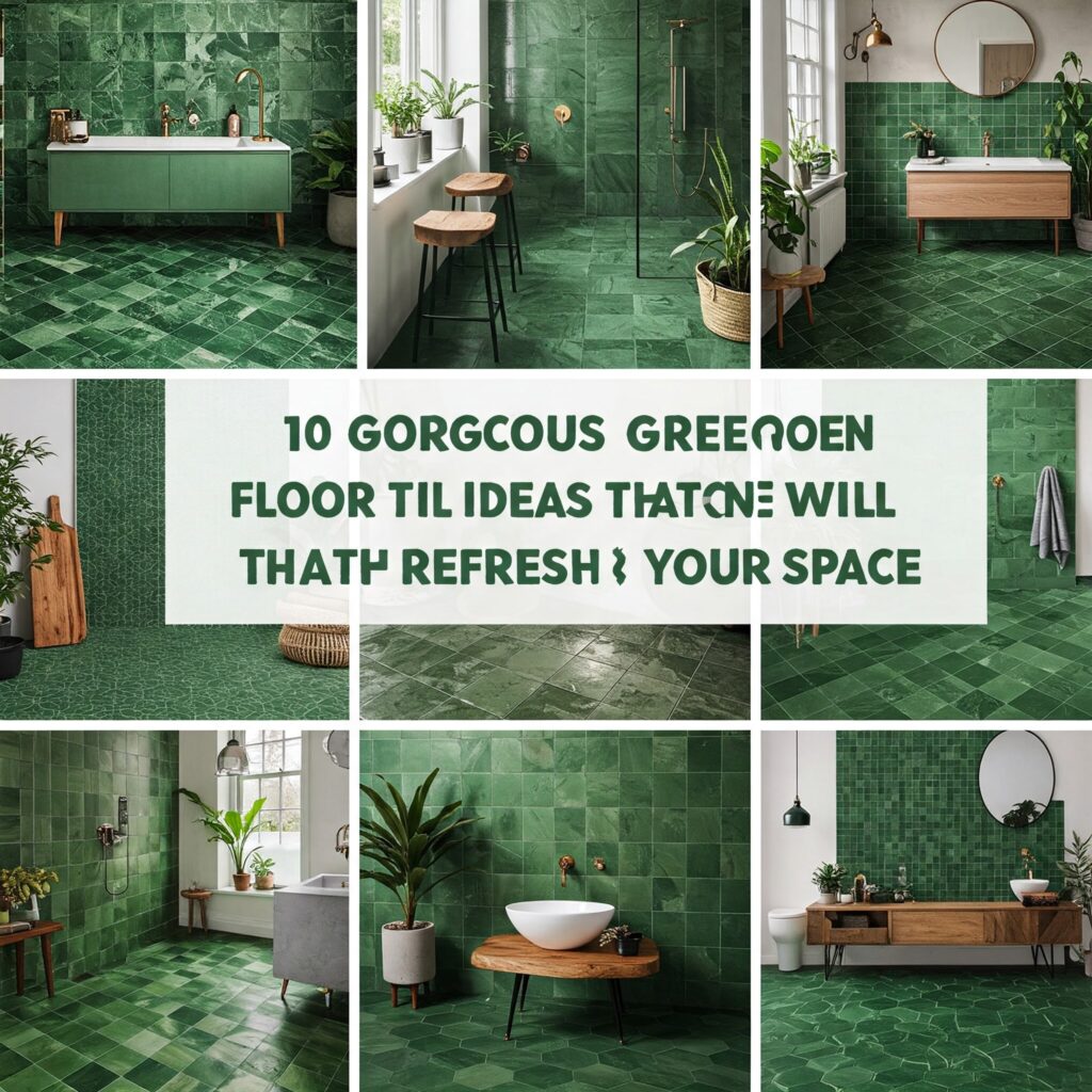 green-floor-tile-ideas