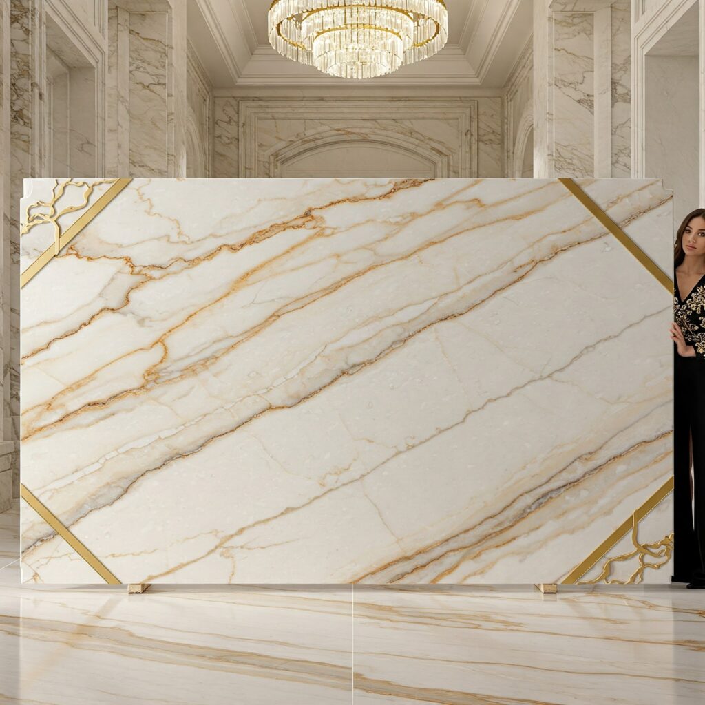10 Stunning Statuario Marble Designs That Will Transform Your Space – You Won't Believe 5! 6 white-and-golden-statuario-marbles