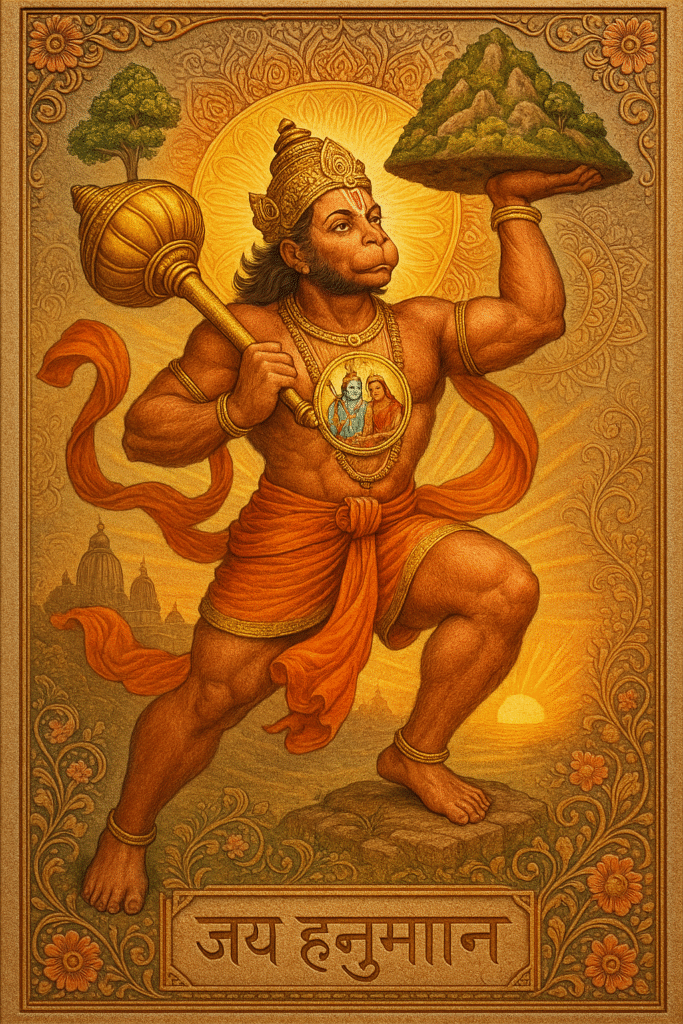 Hanuman Ji Poster Wall Tile
