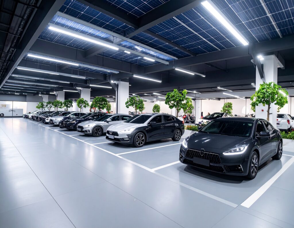 Solar Roof Tiles: The Future of Sleek, Sustainable Home Energy 6 parking solar roof tiles parking