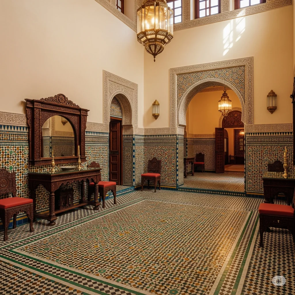 The Complete Guide to Moroccan Tiles: Transform Your Home with Timeless Elegance and Exotic Beauty 7 moroccan-tiles-hall-design